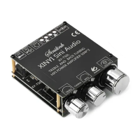 Підсилювач звуку двоканальний Sinilink - XINYI Sini Audio XY-T50H 50x2 Ват HI-FI D-клас на базі TPA3116D2 - підтримка Bluetooth AUX USB Колір Чорний